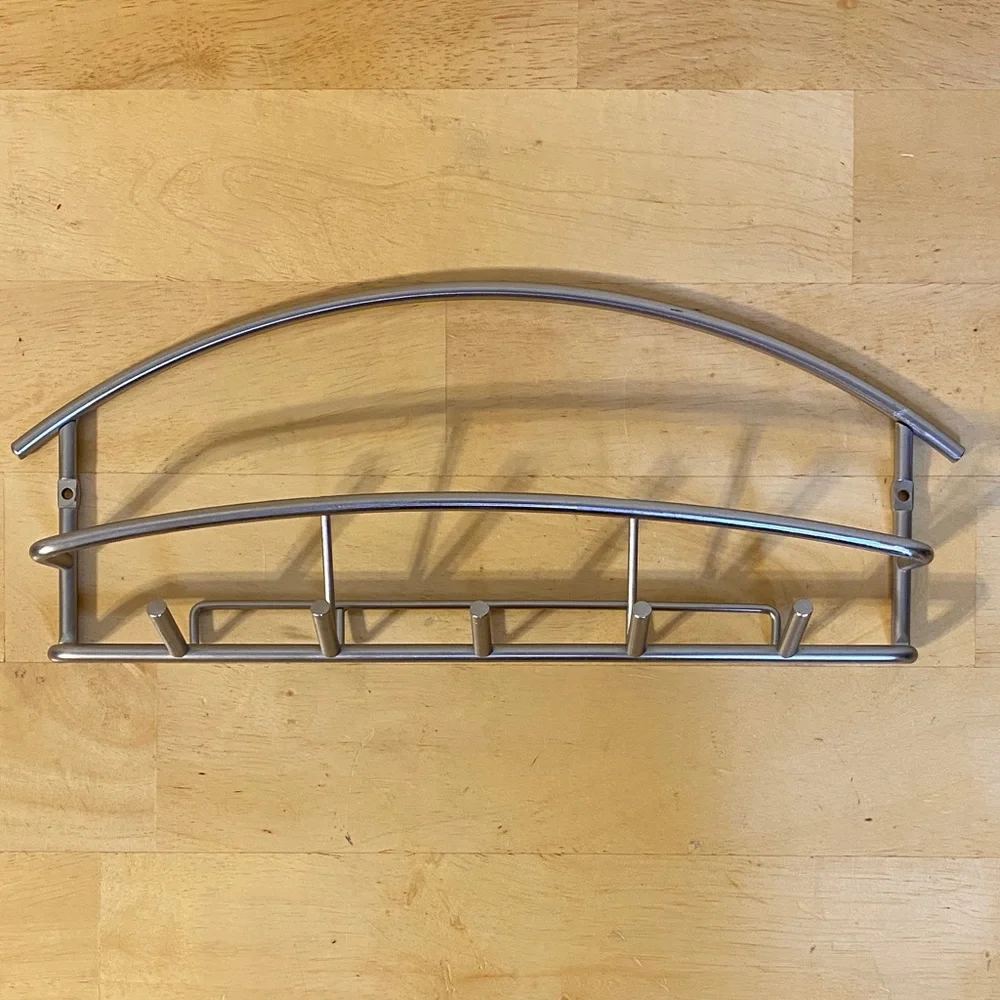 Modern Silver Wall Rack